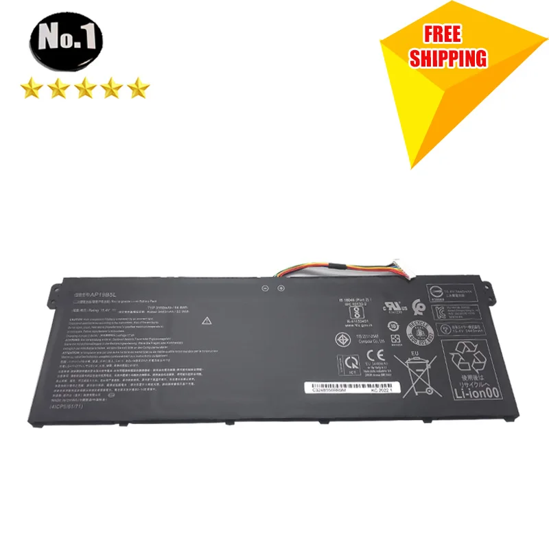 WHOLESALE New AP19B5L15.4V 54.6WH Laptop Battery For Acer Aspire A515-44-R5XW A515-43 Sf314-42 SP314-21N-R5FR Vero AV15-51
