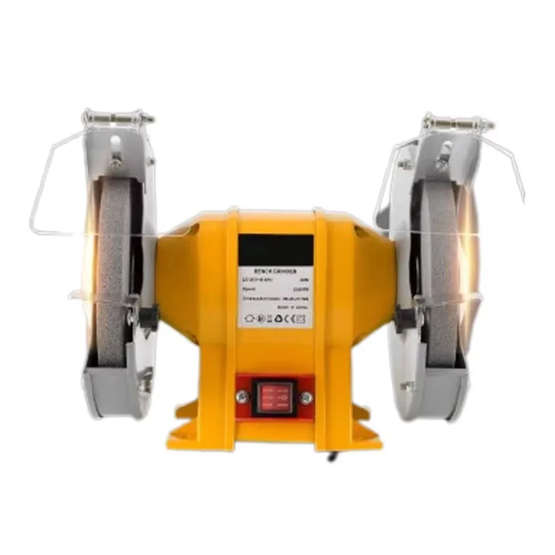 Household Mini Bench Grinder DIY Polishing Tools Micro Desktop Polishing Lathe 8 Inch Electric Grinding Wheel Machine 220V