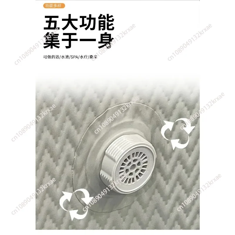 Thermostatic Jacuzzi Inflatable Outdoor Family Spa Pool Medicinal Bath Health Pool Sauna Pool