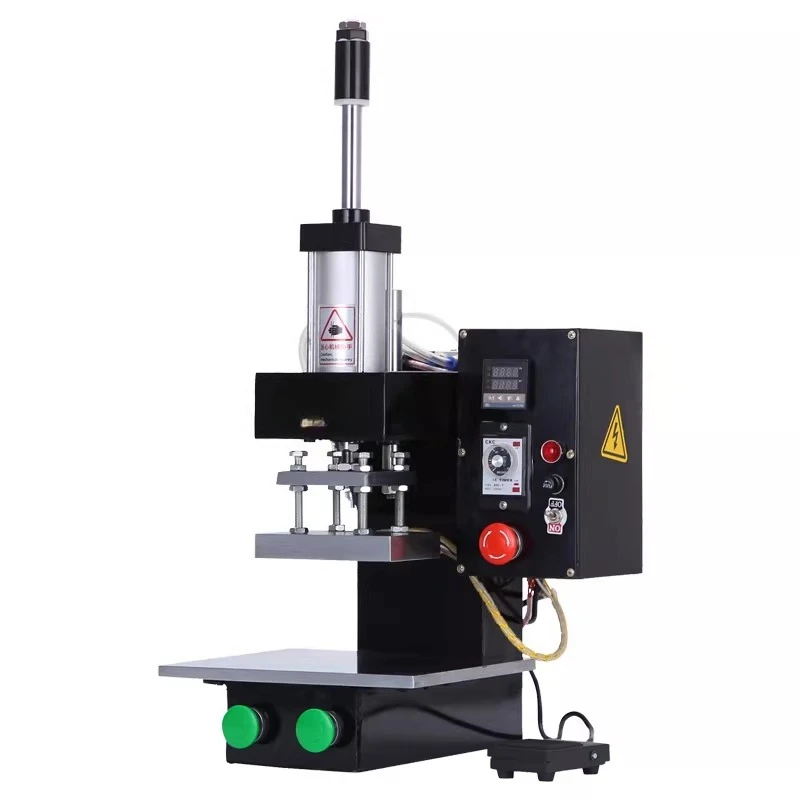 

Pneumatic small iron hot press automatic branding machine