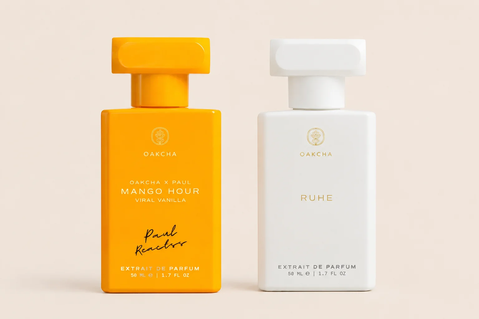 The Collection Perfume Fragrance - 2個入り女性用香水ギフトセット 各1.7液量オンス/50ml、OAKCHAマンゴーアワー＆RUHEオードパルファムコレクション、エクストレア ドゥ パルファム ロングラスティングフレグランスセット 女性用、甘く爽やかなフローラルの香り、OAKCHAへの豪華な香水ギフト