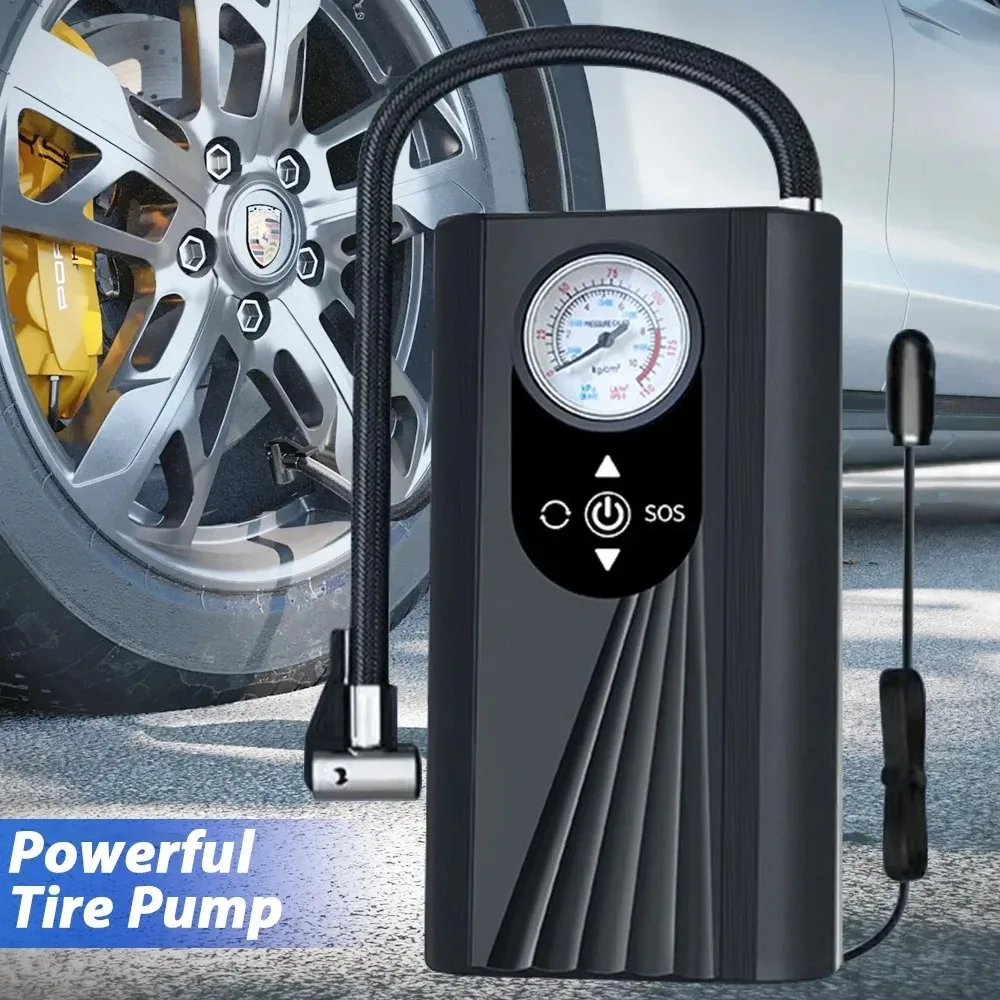 Rechargeable air pump tire Portable air compressor cordless car tire inflator