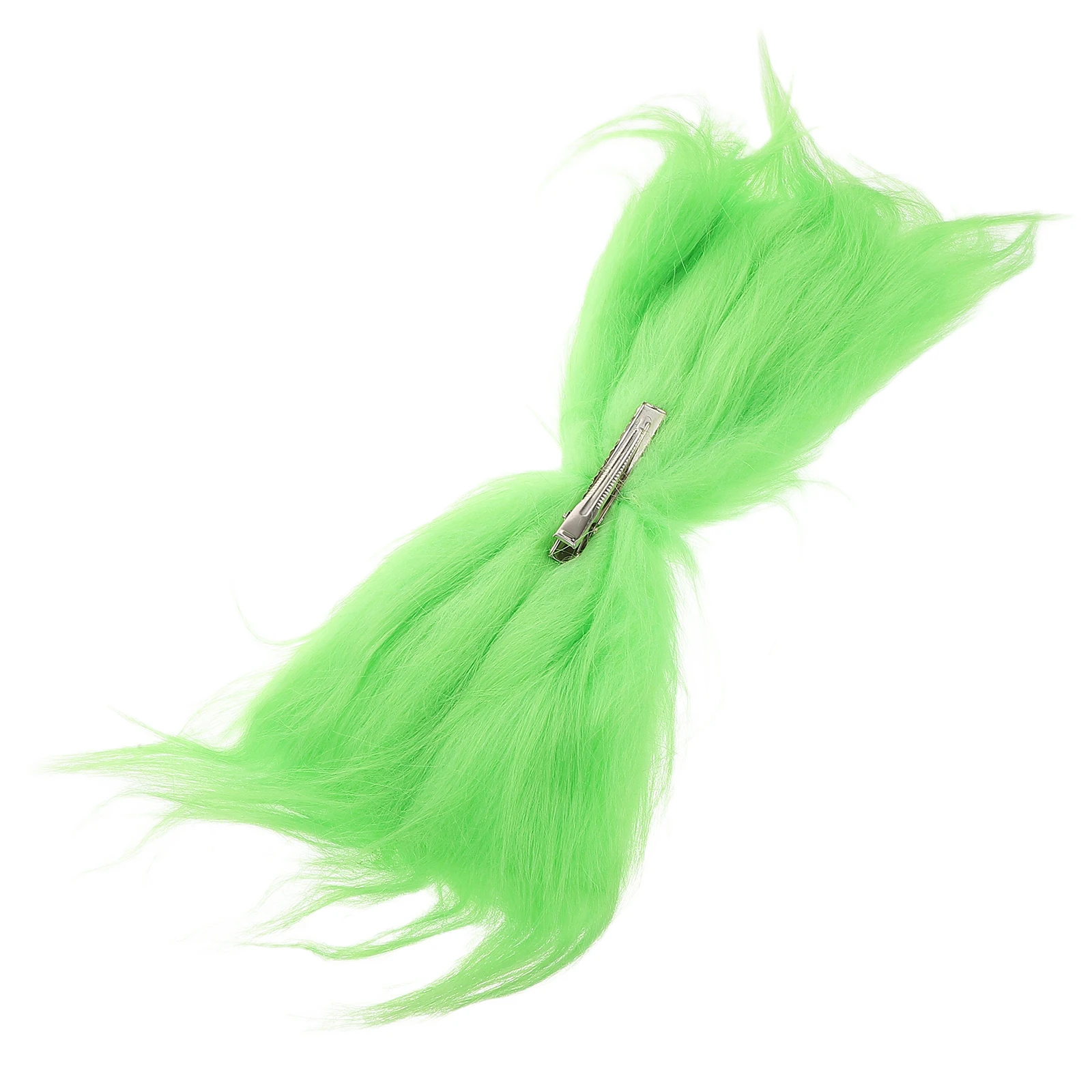 

Green Furry Hair Bow Clip Holiday Party Accessories Festive Christmas Tree Hair Decoration Christmas Tree Ornaments