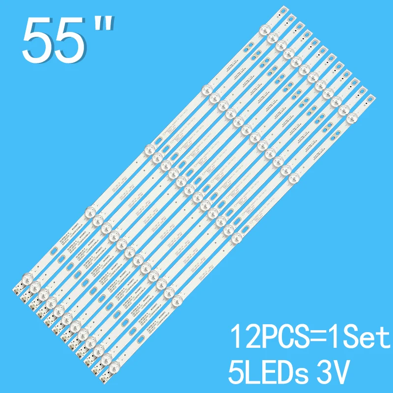 LED 백라이트 스트립 LED55KJAH DLED55KJAH 12X5 0005 HV550QUBB05 PTV55174KILED H55B K55S LED55U60 LED55M60A Ptv55174kiled AHKK55D0 