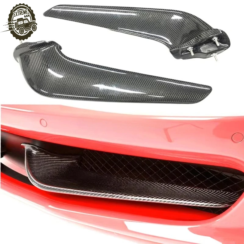 

Car Exterior Accessories for F458 Carbon Fiber Front Bumper Wings Wind Knife for Ferrari 458 Italia Spider Splitters Body Kit