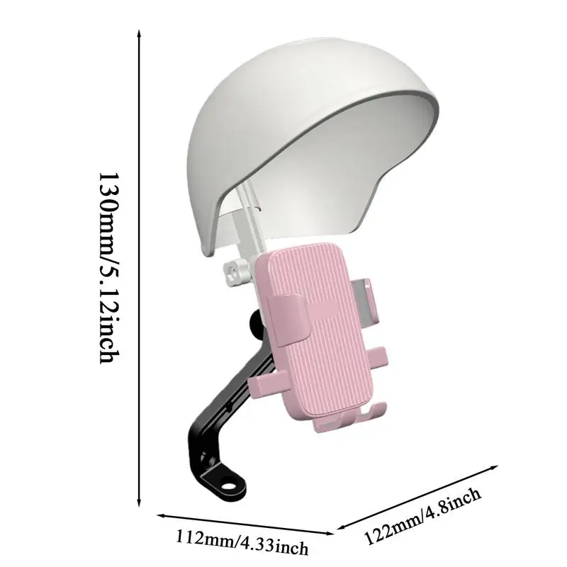 Motorcycle Phone Mount Helmet Mobile Phone Holder 360 Rotation Motorcycle Cellphone Mount For Bicycles Handlebar