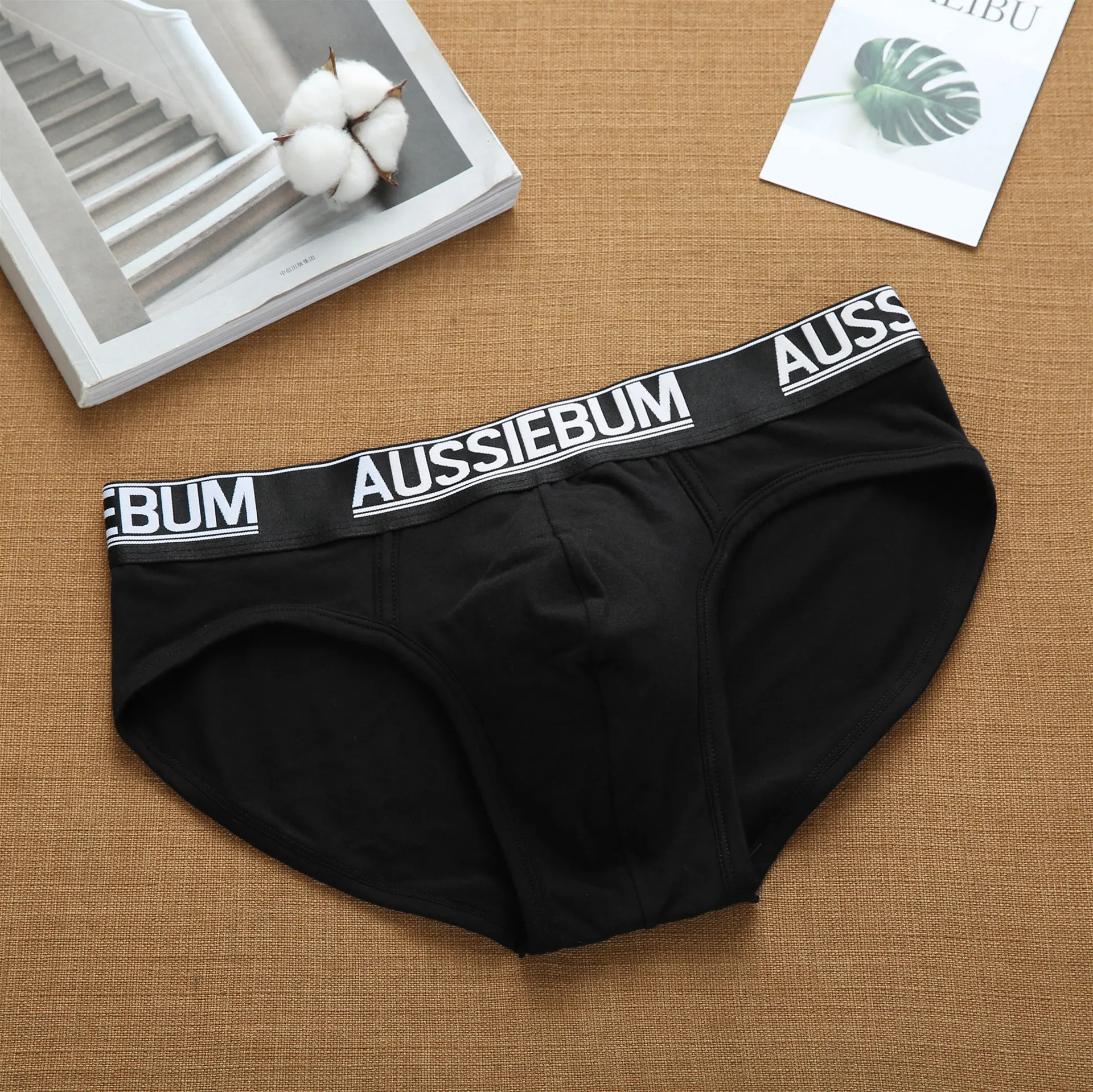 Aussie gum Herren reine Baumwolle bequeme niedrige elastische trend ige Brief Dreieck Hosen Jugend Unterwäsche