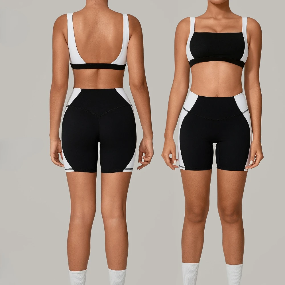 Patchwork Backless Sports Bra  - Yoga Và Fitness ulasan dan harga