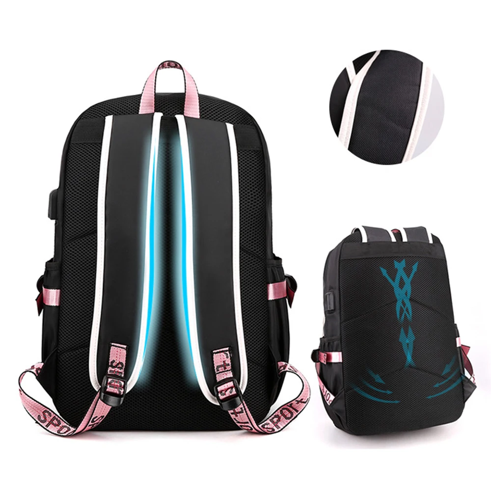 Fast Drop Shipping 2022 Women School Bag Oxford Waterproof Girls Backpack Rucksack With USB Charging Port Mochila De Nailon