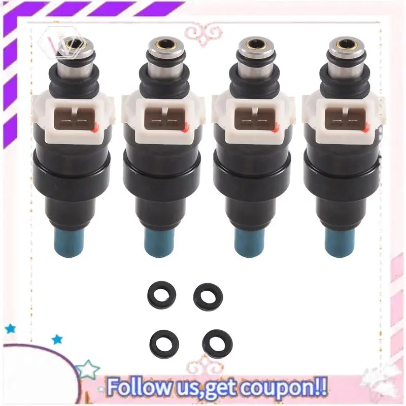 

Easy To Use 4PCS Fuel Injector Nozzle 23209-45011 23250-45011 For Toyota 4Runner Camry Pickup 2.0L 2.4L L4 1983-1987 Accessories