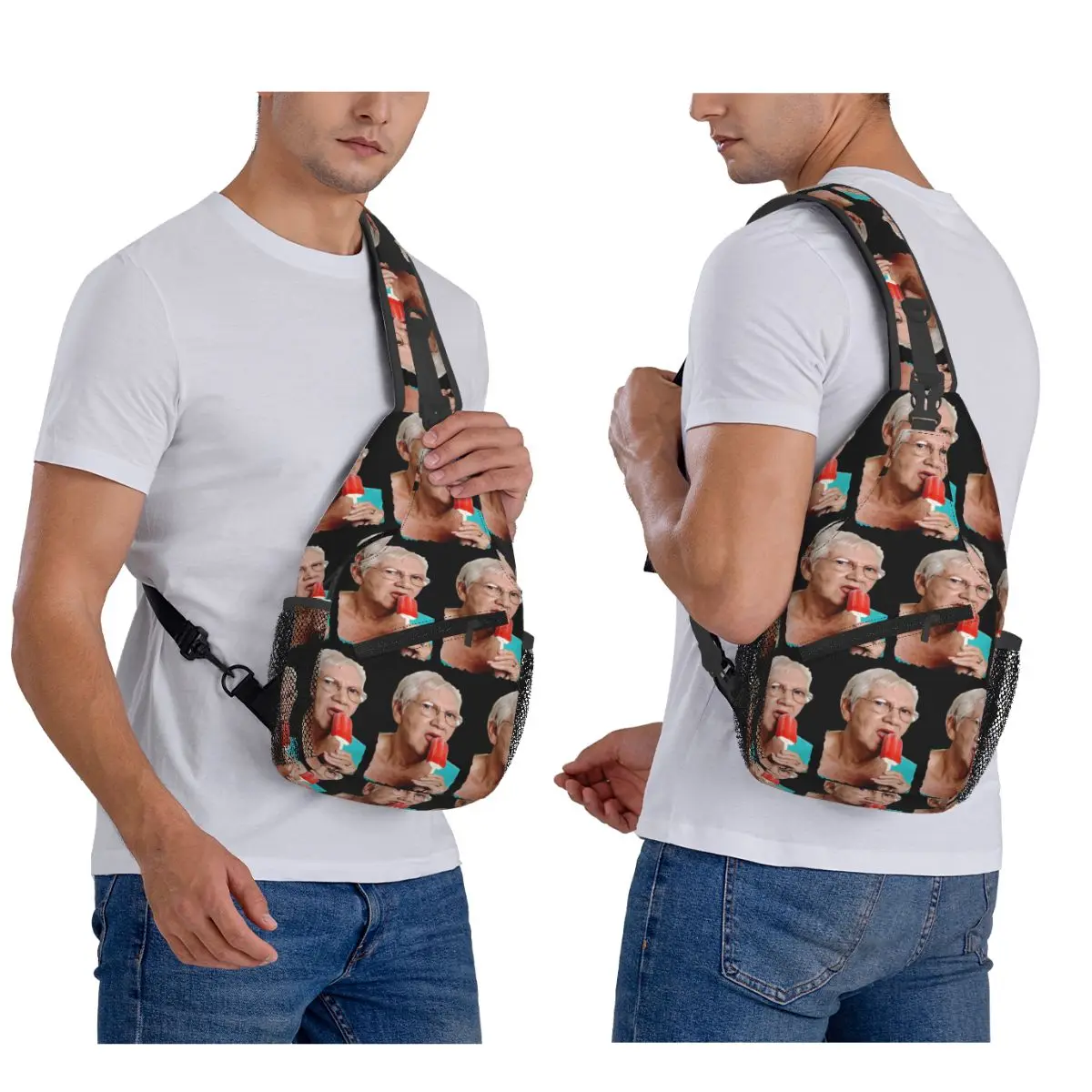 

Бабушка бабушка мороженое нагрудная сумка мужской слинг рюкзак через плечо нагрудная сумка дорожный походный рюкзак сумка на плечо