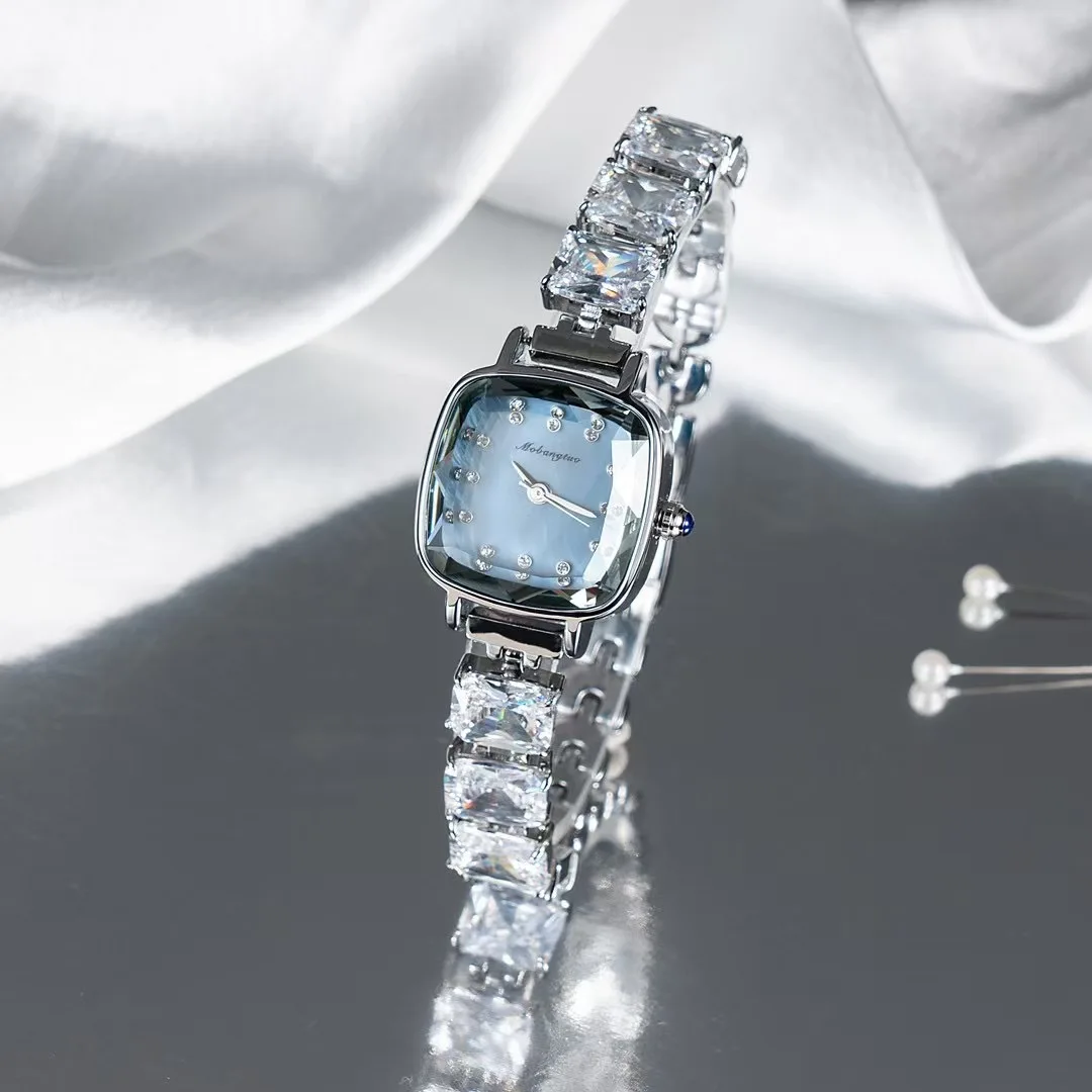 Elegant women's watcheslight luxury women's bracelet watches2025 new transparent bracelet watches for women, women's accessories