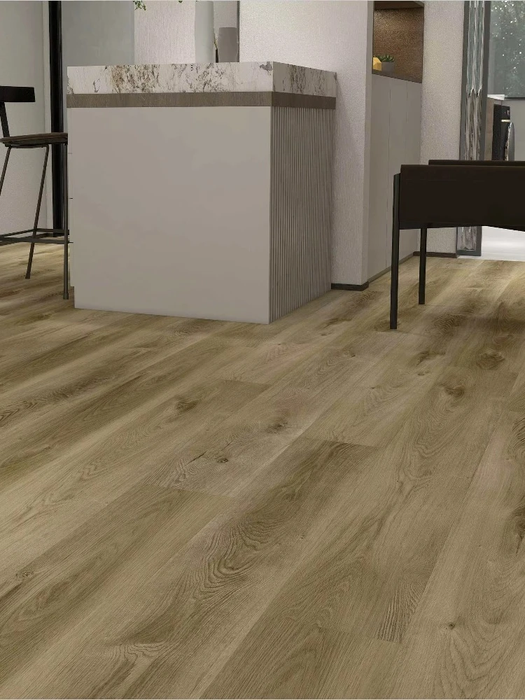 Aangepaste versie waterdichte PVC houtstijl vloer Spc steen plastic vinyl vloertegels