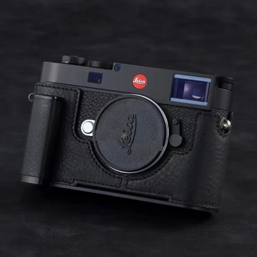 For leica M11 handle grip Protective sleeve Arca-Swiss RRS base handwork Photo Camera leather cowhide Bag whole Body BOX Case