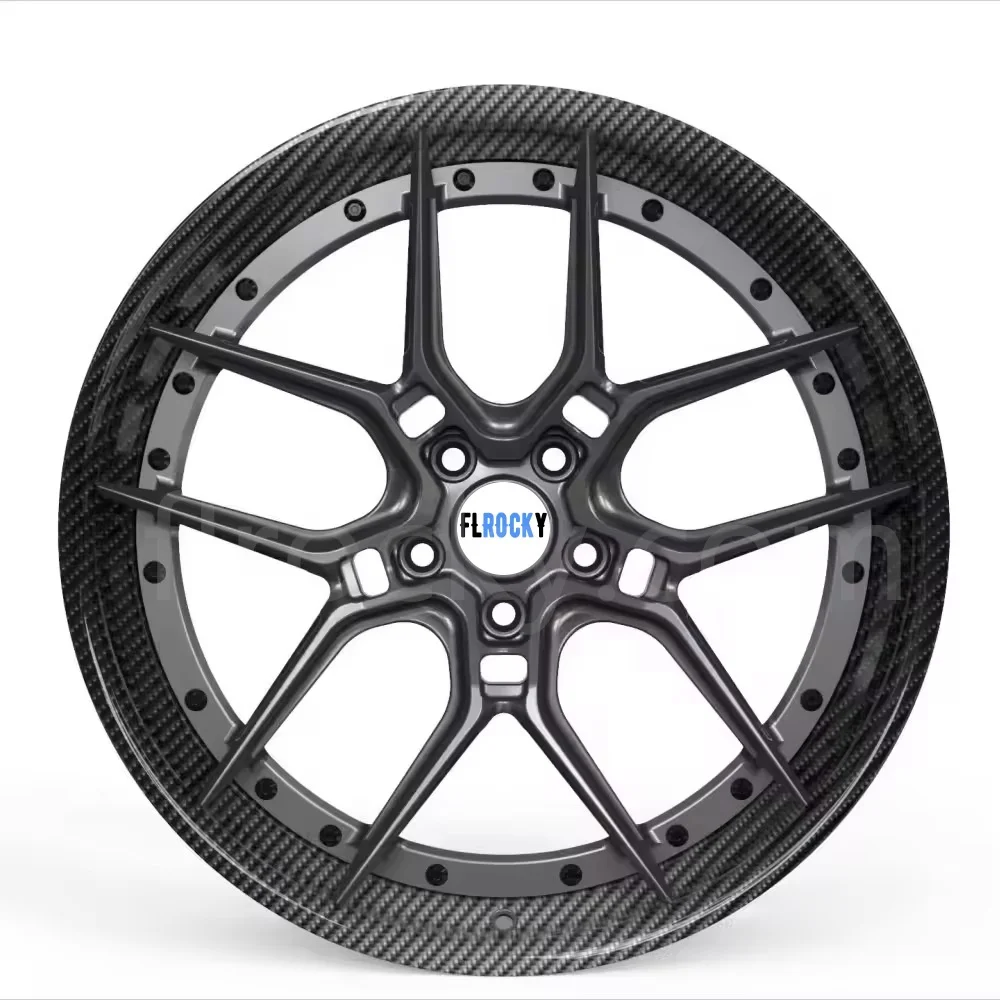 

Flrocky Custom Size Staggered Alloy Wheels High Quality 17 28 20 22 24 5x114.3 5x120 5x112 Carbon Fiber Wheel