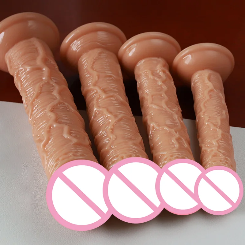 Simulação realista Big Dildo com alça de pênis para mulheres, Brinquedo do sexo feminino, Masturbador vaginal e anal, Dick com ventosa, Lésbicas