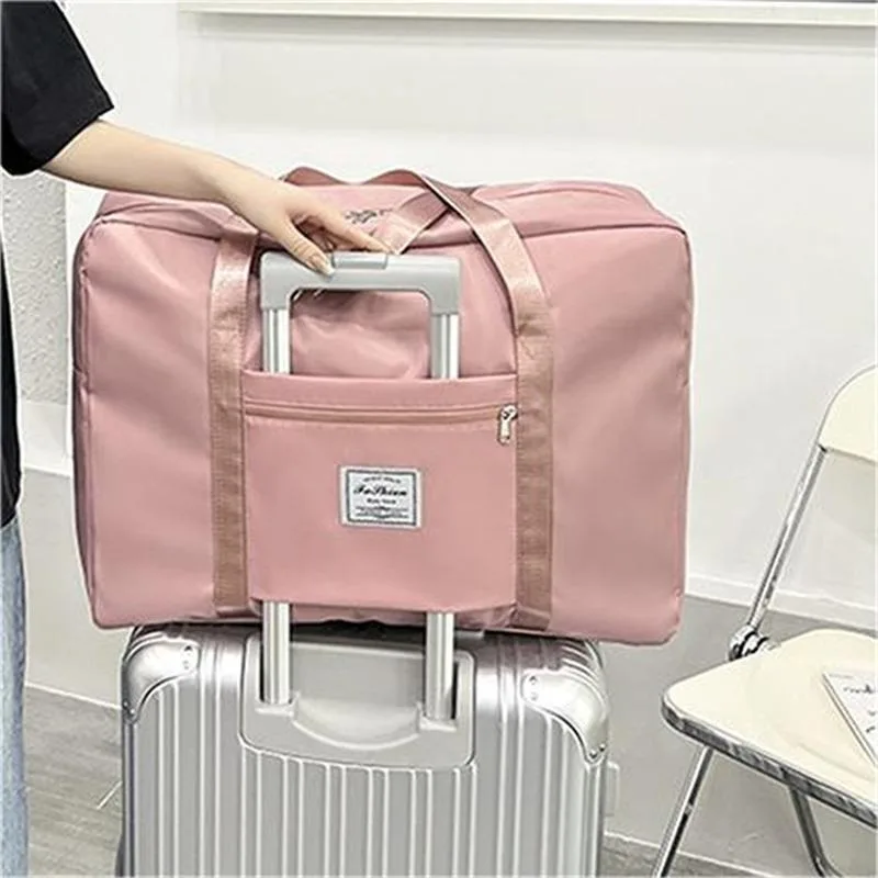 Sports Fitness Bag With Large Capacity Foldable Bag Unisex Short Trip Multifunctional Large Capacity Bag Luggage Travel Bags