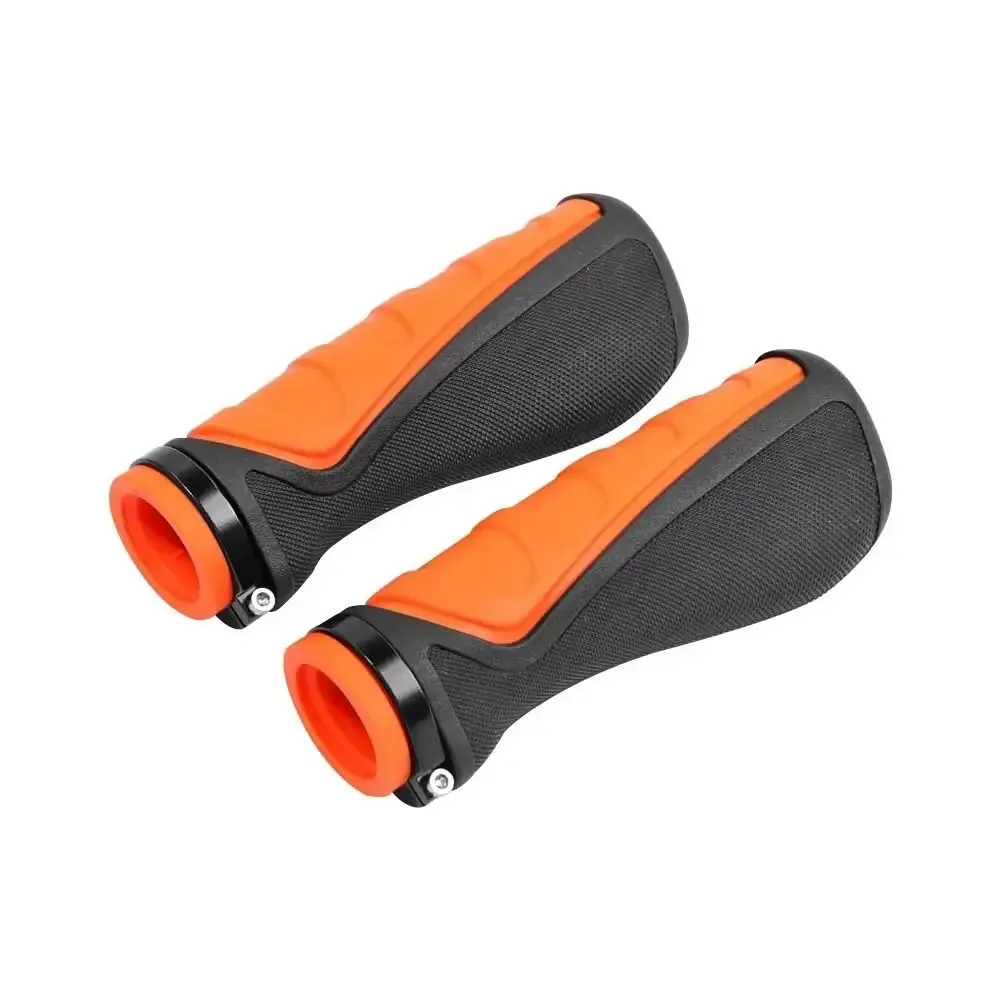 AliExpress Anti Slip Cycling Handle Grips Orange Black Soft Rubber Bicycle Handlebar Shockproof Comfortable Electric Scooter Handlebar