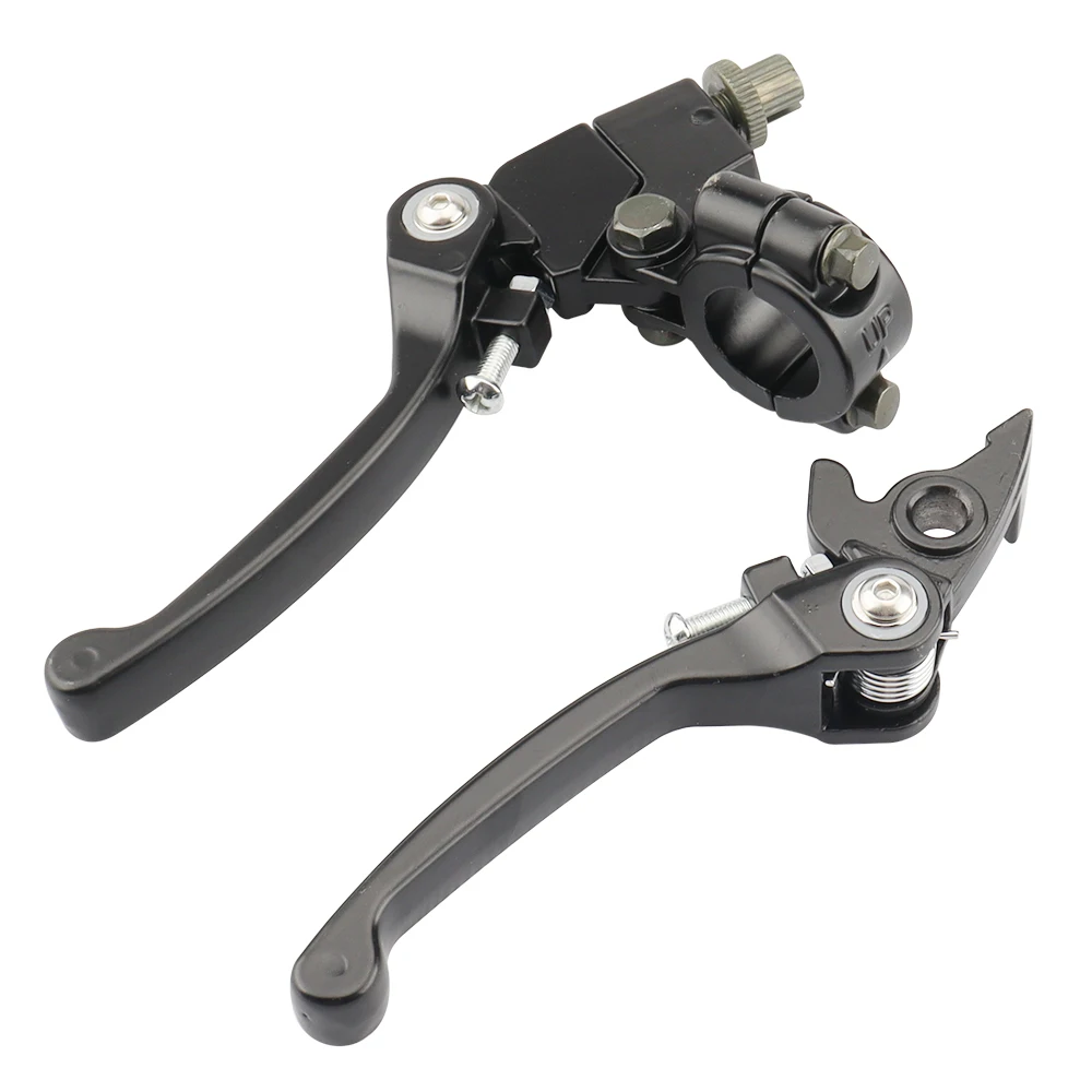Black Folding Motorcycle Brake Clutch Lever Pair For 50Cc To 200Cc Pit Bike Dirt Bike Atv Quad 7/8 22mm