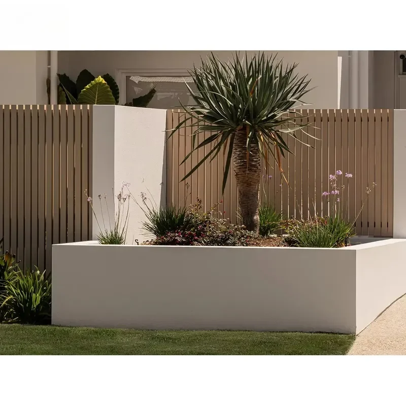 Wood Look Aluminum Batten Fence Outdoor for Villa Easy Installation Aluminum Slat Panels Square Tube for House Decoration