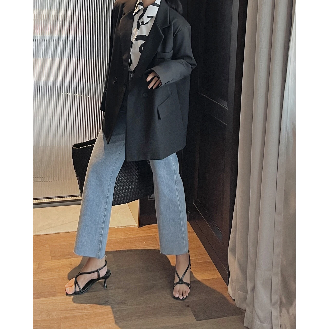 2022 Woman Oem Oversize Blazers Suits Coats Jacket Tailoring Overcoat Fashion Chic Elegant New Collection Stylish Clothing Korea