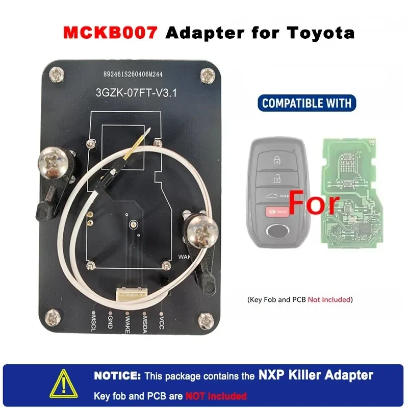 KiTi For NXP KILLER With Adapter Esay Tool B3H2K2R B2U2K2R Chip Model Key Adding For Toyota Corolla RAV4 Unlimit