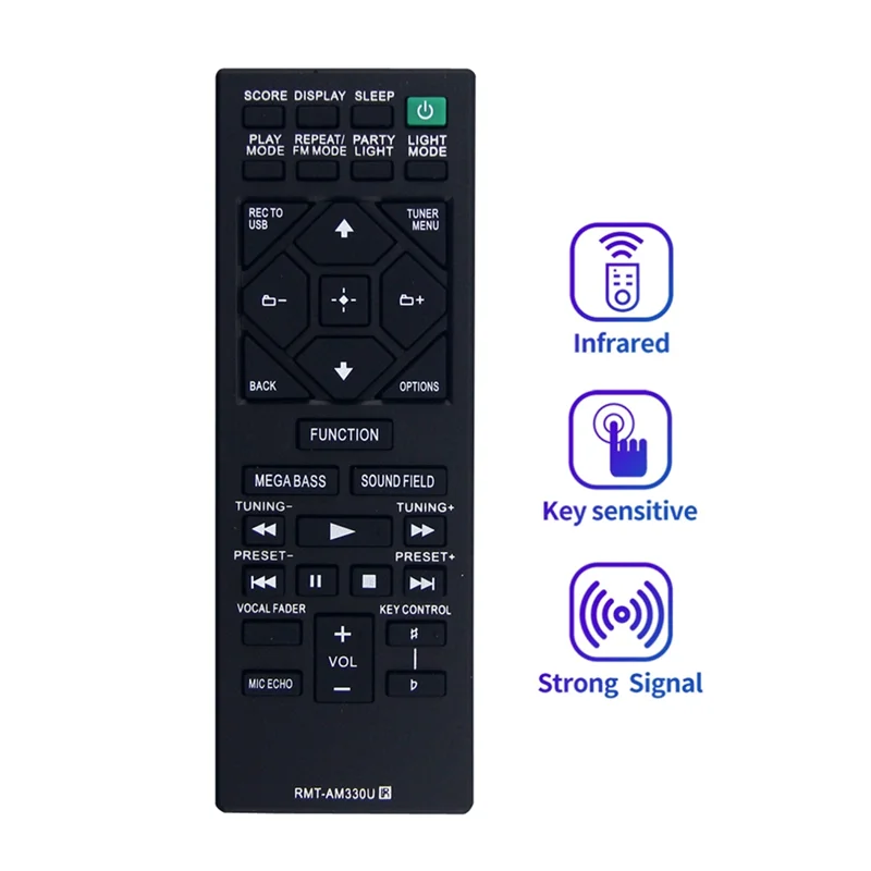 RMT-AM330U Remote Control For Sony Home Audio System MHC-M20 MHC-V21 MHC-V71 Replace RMT-AM330U