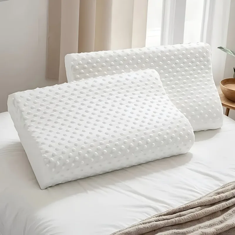 1pcs  Density Foam Neck Pillow Massage Dot Surface Washable Cover For Hotel Homestay Relieve Shoulder Pressure Sleeping Cushion