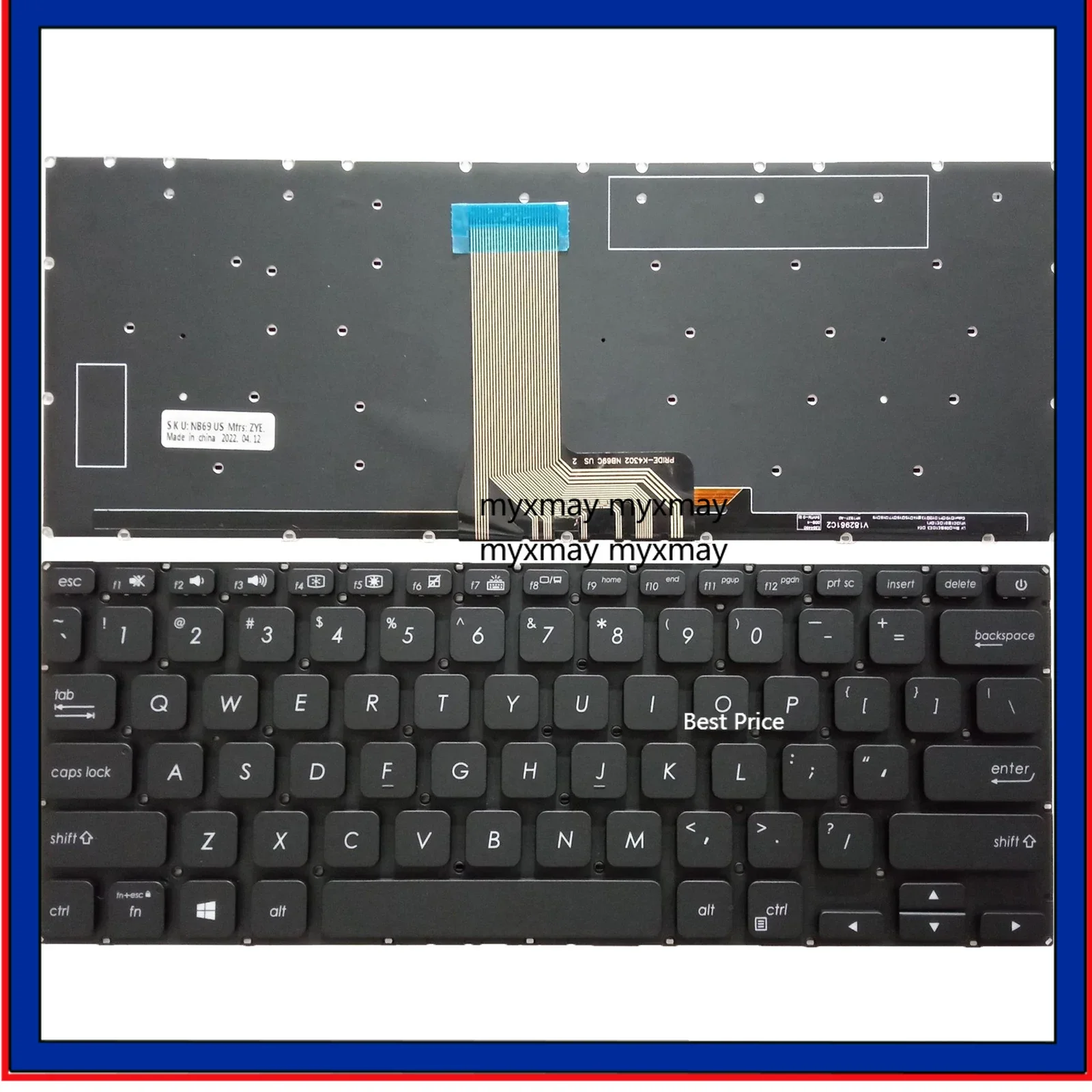 

New For Asus Vivobook 14 X412 X412F X412FA X412U X412UA X412UB Keyboard US