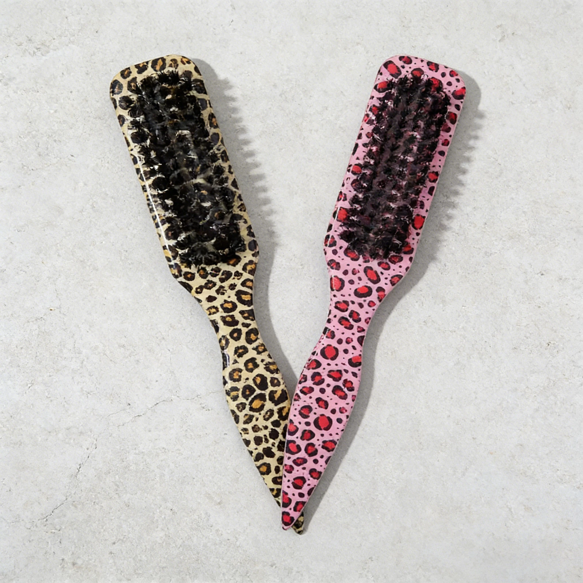 Mixed Color Hair Brush Set, 2pcs Styling Brushes