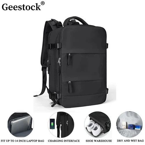 Geestock 모칠라 파라 비아 제 여행 배낭, 비행기 이지젯 캐빈 백, 노트북 배낭, 휴대 수하물, 방수 책가방 