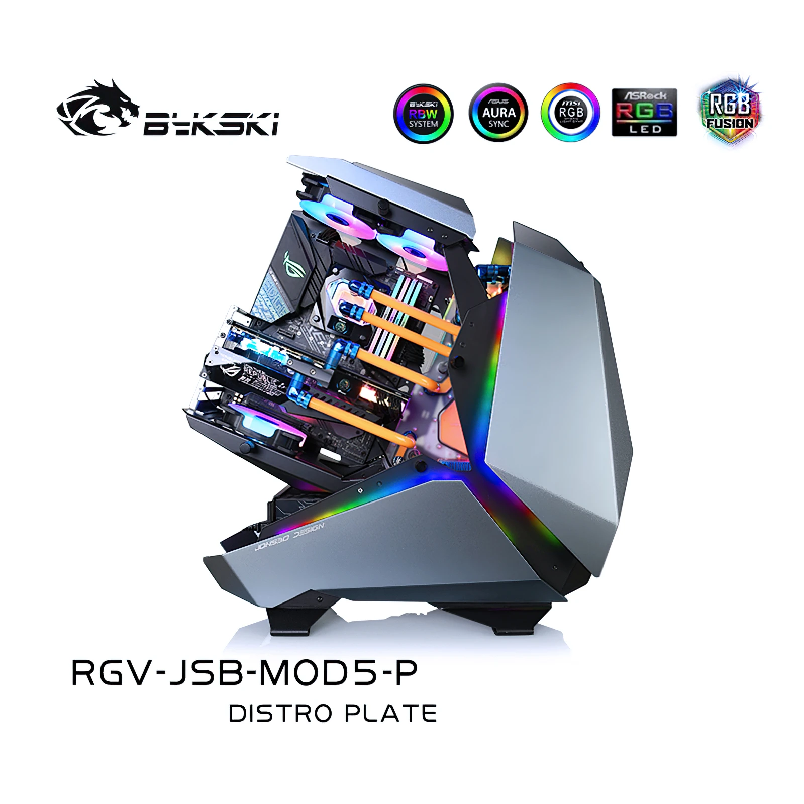 

Bykski Distro Plate Water Cooling Kit for Jonsbo MOD5 Chassis Case CPU GPU RGB RGV-JSB-MOD5-P