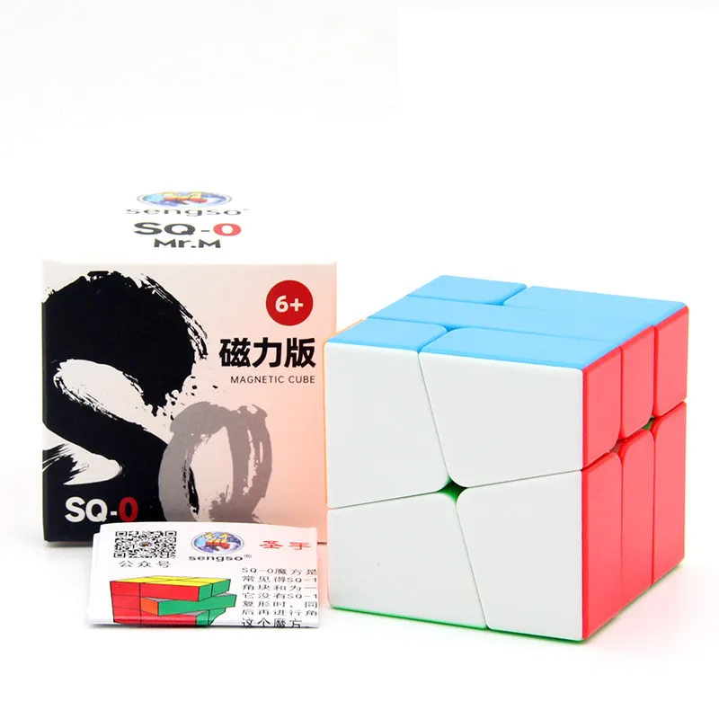 SengSo Magnetic SQ0 Magic Cube ShengShou Mr.M SQ-0 Square 0 Magnets Speed Twisty Puzzle Brain Teasers Educational Toys