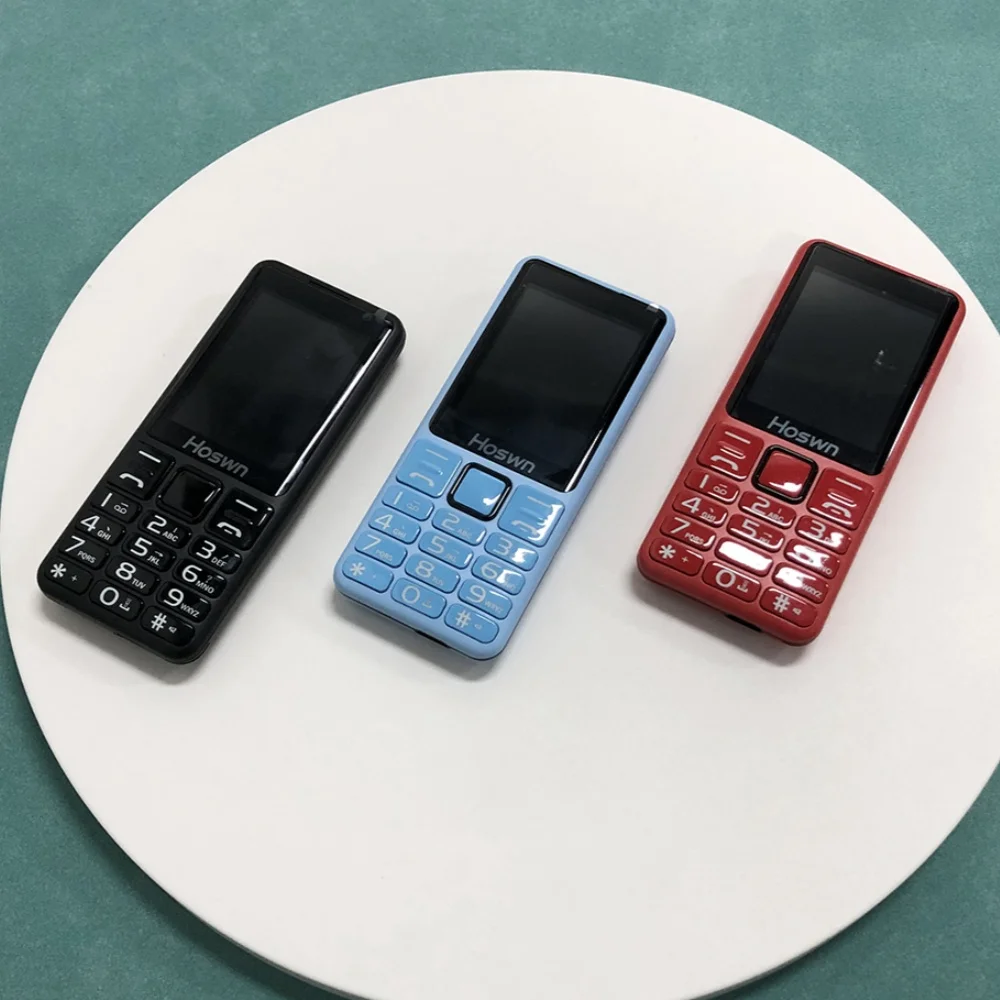 I79 (H6) 4G Idosos Mini Celular 2.4 Polegadas Tela TFT 32MB RAM Tocha Dual SIM Teclado Inglês Telefone Móvel