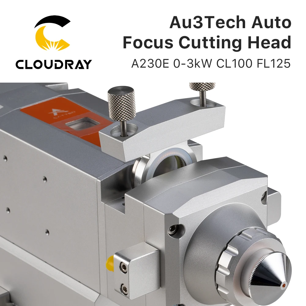 Imagem -04 - Cabeça de Alta Velocidade 03kw A230e Cl100 Fl125 do Laser do Corte do Metal do Foco Automático de Cloudray Au3tech para a Máquina de Corte