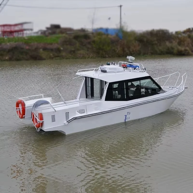 

8 Persons Aluminium Water Leisure Tour Boat 25 Feet 7.5 Meters Rescue Boat High Speed Patrol Boat for Sale