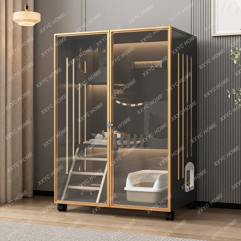 

Домашний двухслойный большой космический шкаф для кошек, рама для лазанья для кошек, двухслойный кошачий домик