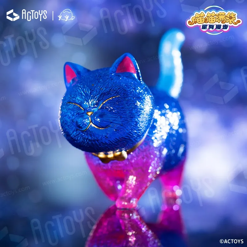 ACTOYS Meow Meow Full Bag Cat Bell Star Walk Limited Hanging Card Cute Cat Action Figure Collectible Model Adult Kids Toy Gifts