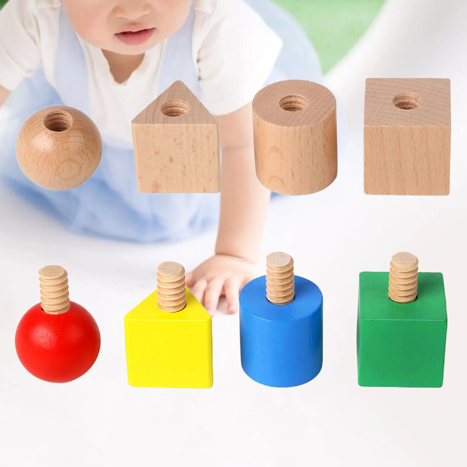 Montessori Sorting Games Age 2 3 4 Wooden Montessori Toy Shape Cognitive Toy Kids Children Developmental Toy Matching Toy