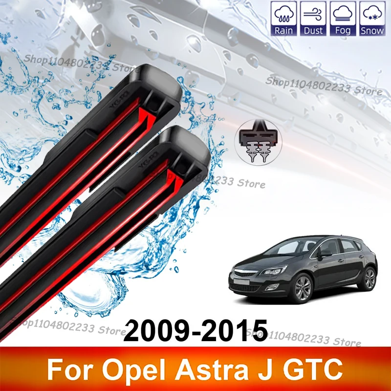 Car Wiper For Opel Astra J GTC 2009-2015 2pcs Front Wiper Blades Brushes Cutter Auto Accessories 2013 2014 2015
