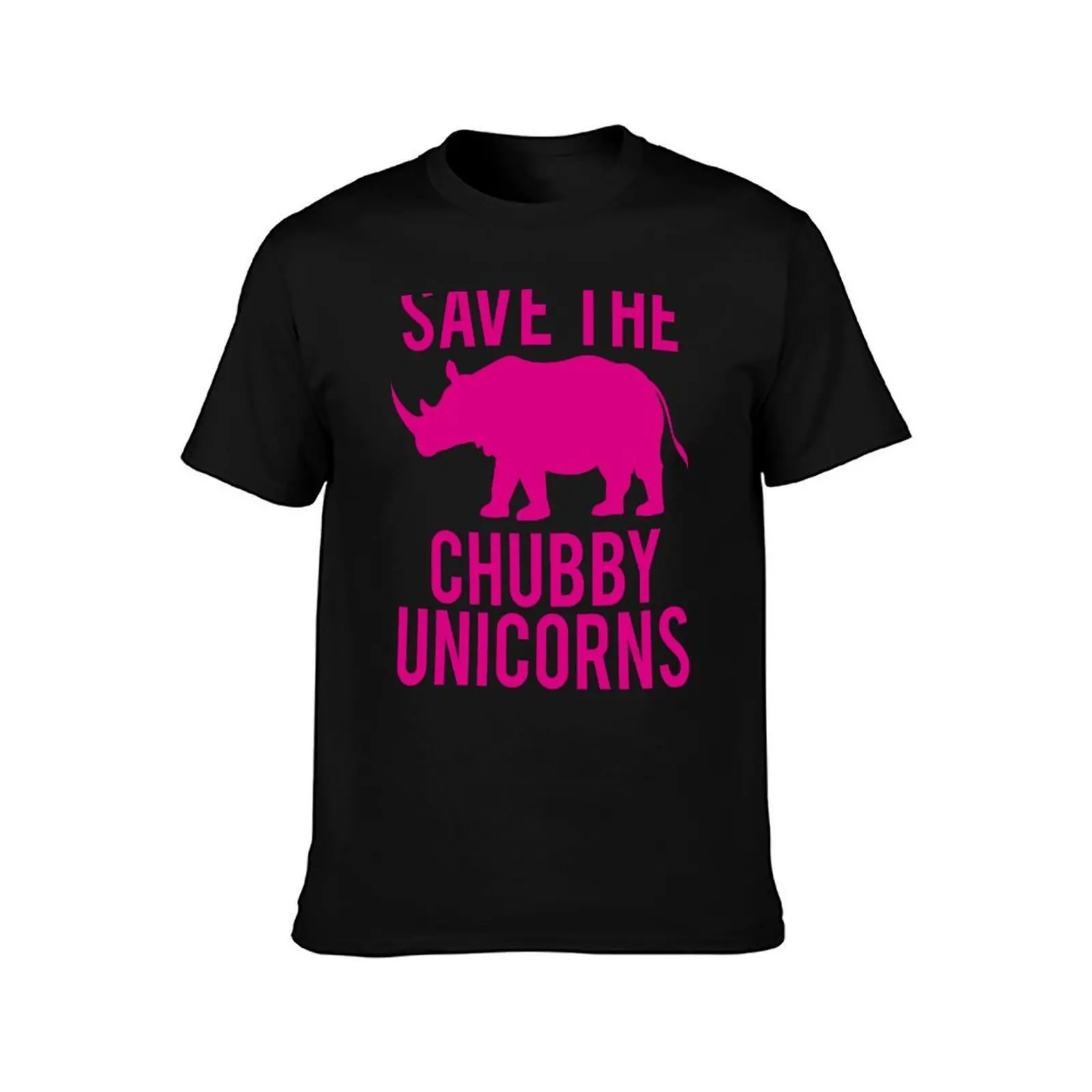 SAVE THE CHUBBY UNICORNS T-Shirt, Summer Casual Cotton Tee, Oversized Streetwear Tops, Vintage Graphic Print, Unisex Men Women
