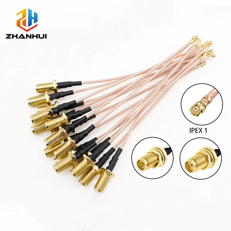 5Pcs U.FL To SMA Pigtail Cable RG178 RF Coaxial Jumper for PCB WiFi 4G Antenna 10cm 20cm