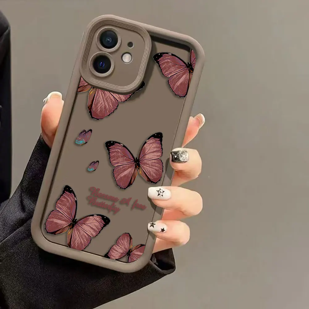 Bella Retro Farfalla Cassa Del Telefono Per MOTO G9 G22 G24 G30 G32 G52 G53 G54 G60 G75 G84 G85 E22 E32 E40 EDGE 40 50 60E TPU caso