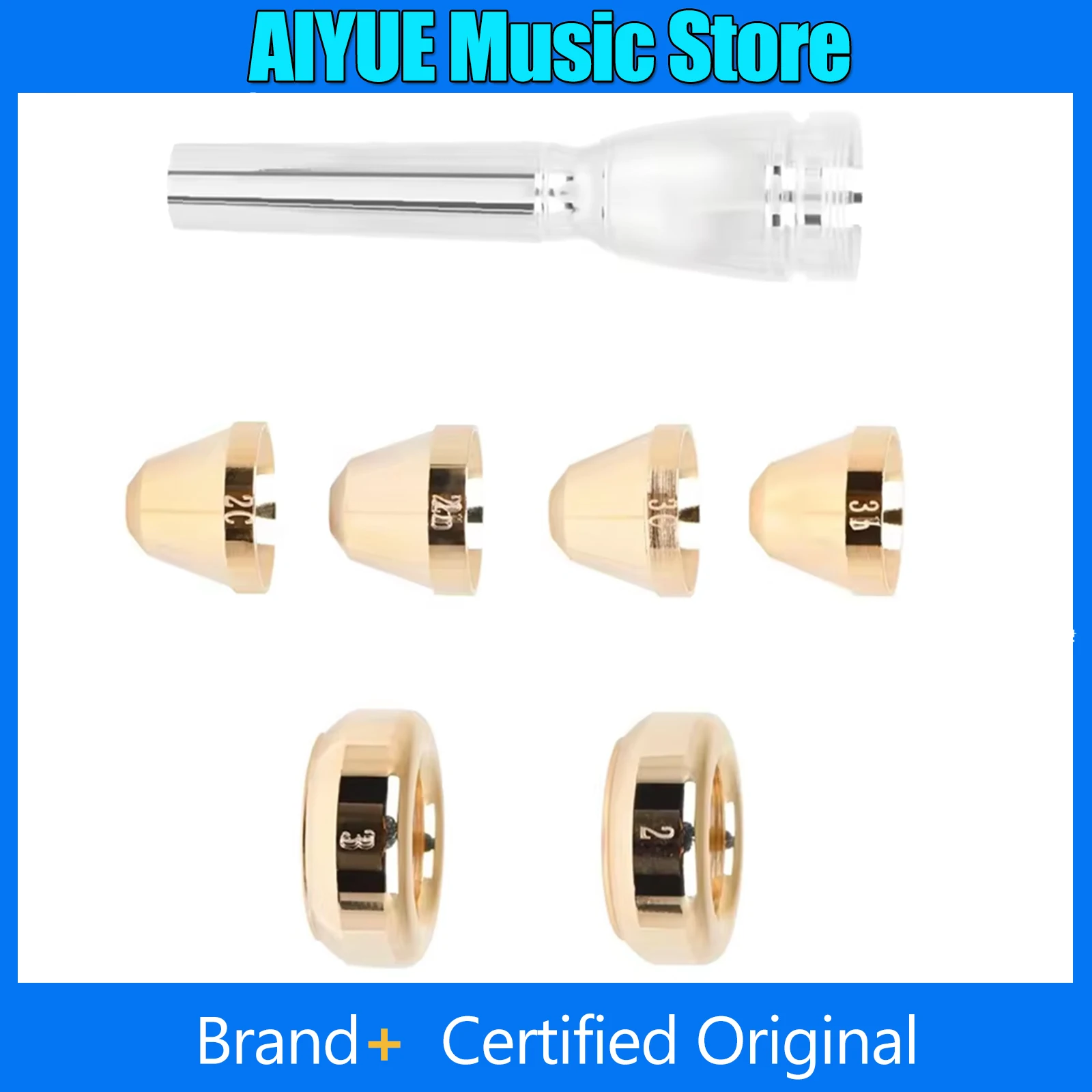 

Мундштук для трубы Meg 2C 3C 2B 3B, размер №7, для трубы Bach, для начинающих, запчасти для музыкальных инструментов, комплект для замены латунных инструментов