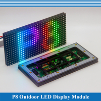 P8 Outdoor 256*128mm 32*16 pixels 1/4 scan SMD3535 Full Color P8 LED Display Module