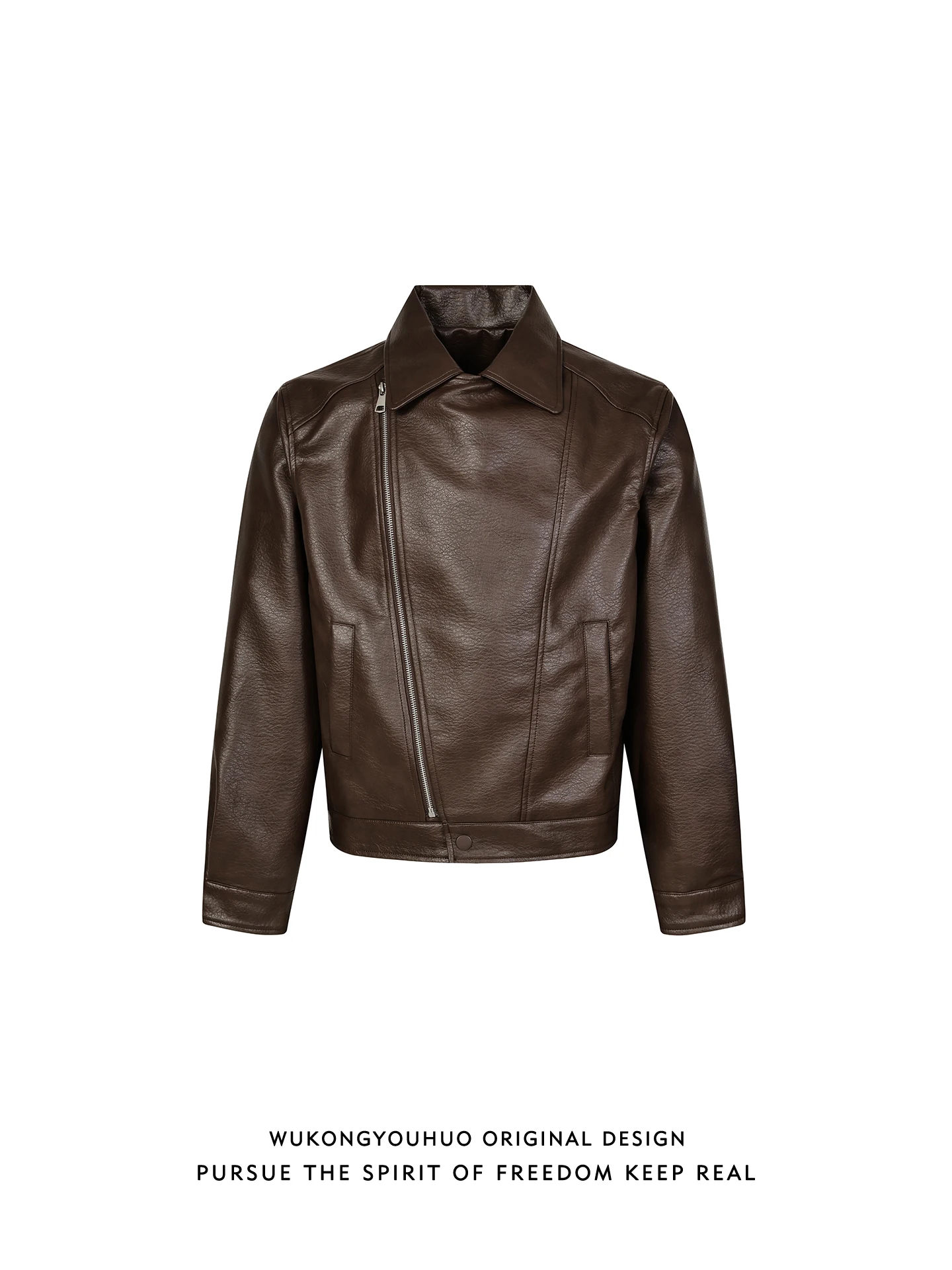 

Мужская свободная куртка-бомбер из искусственной кожи в американском стиле, повседневная мотоциклетная верхняя одежда на молнии для молодежи, весна