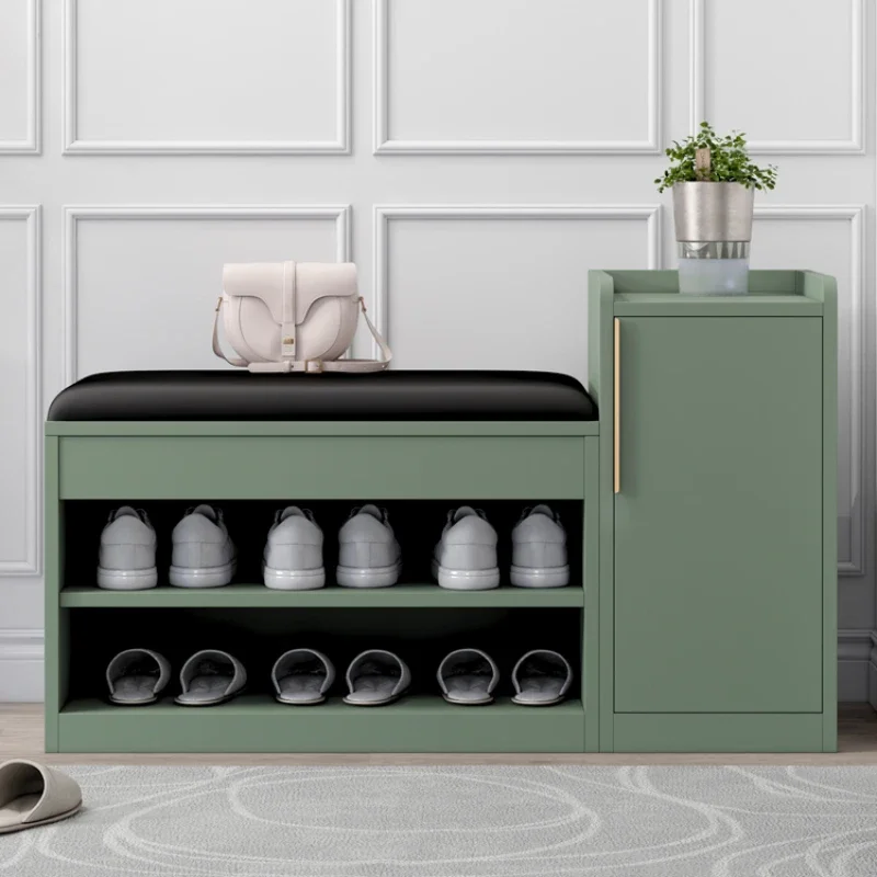 

TLL Stool Shoe Cabinet Home Doorway Soft Bag Cushion Storage Cabinet 50cm Long