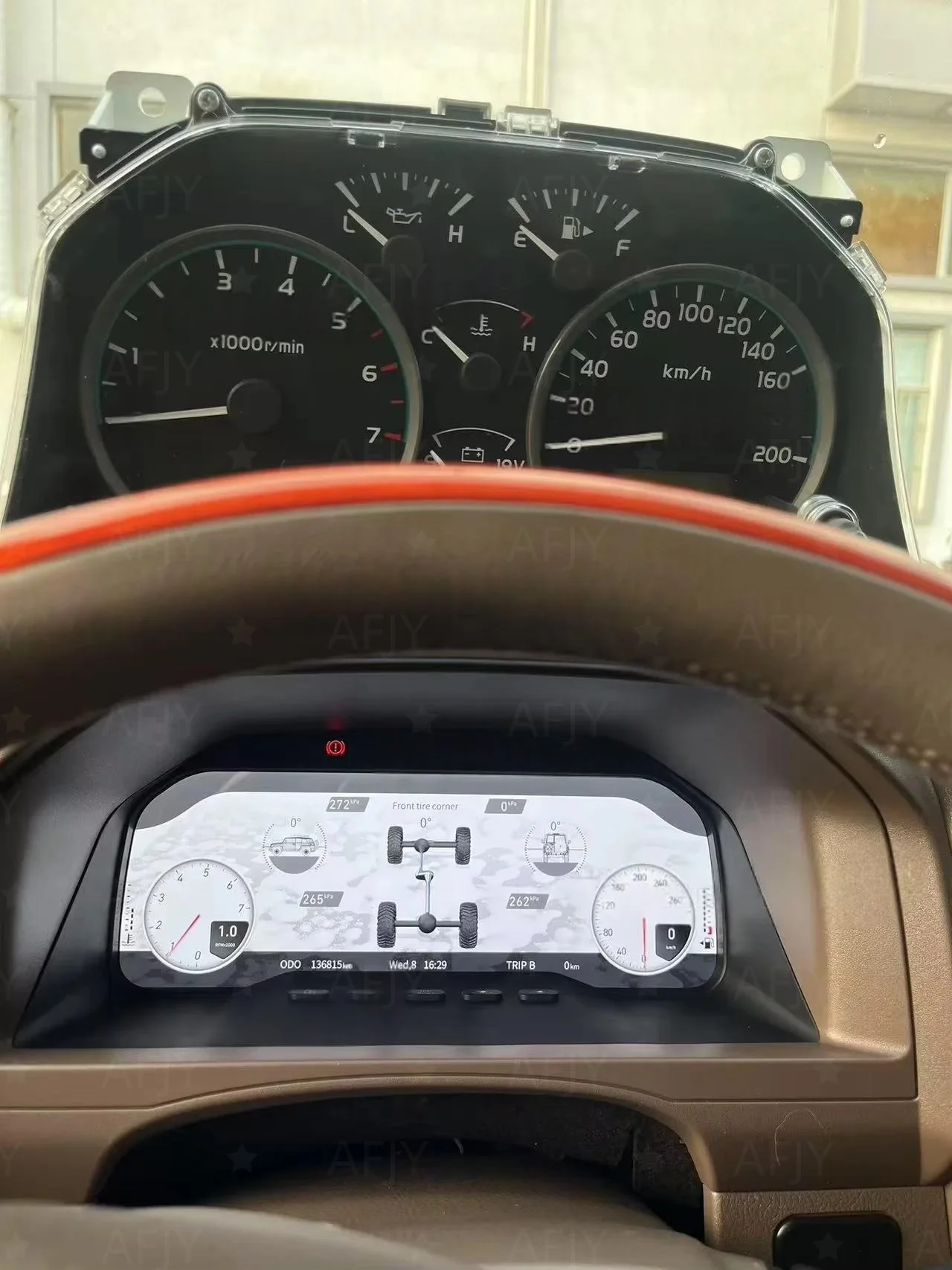 For Toyota Land Cruiser LC70 LC75 LC76 LC79 2007-2024 LCD Digital Dashboard Cluster Virtual Instrument Panel Speedometer Cockpit