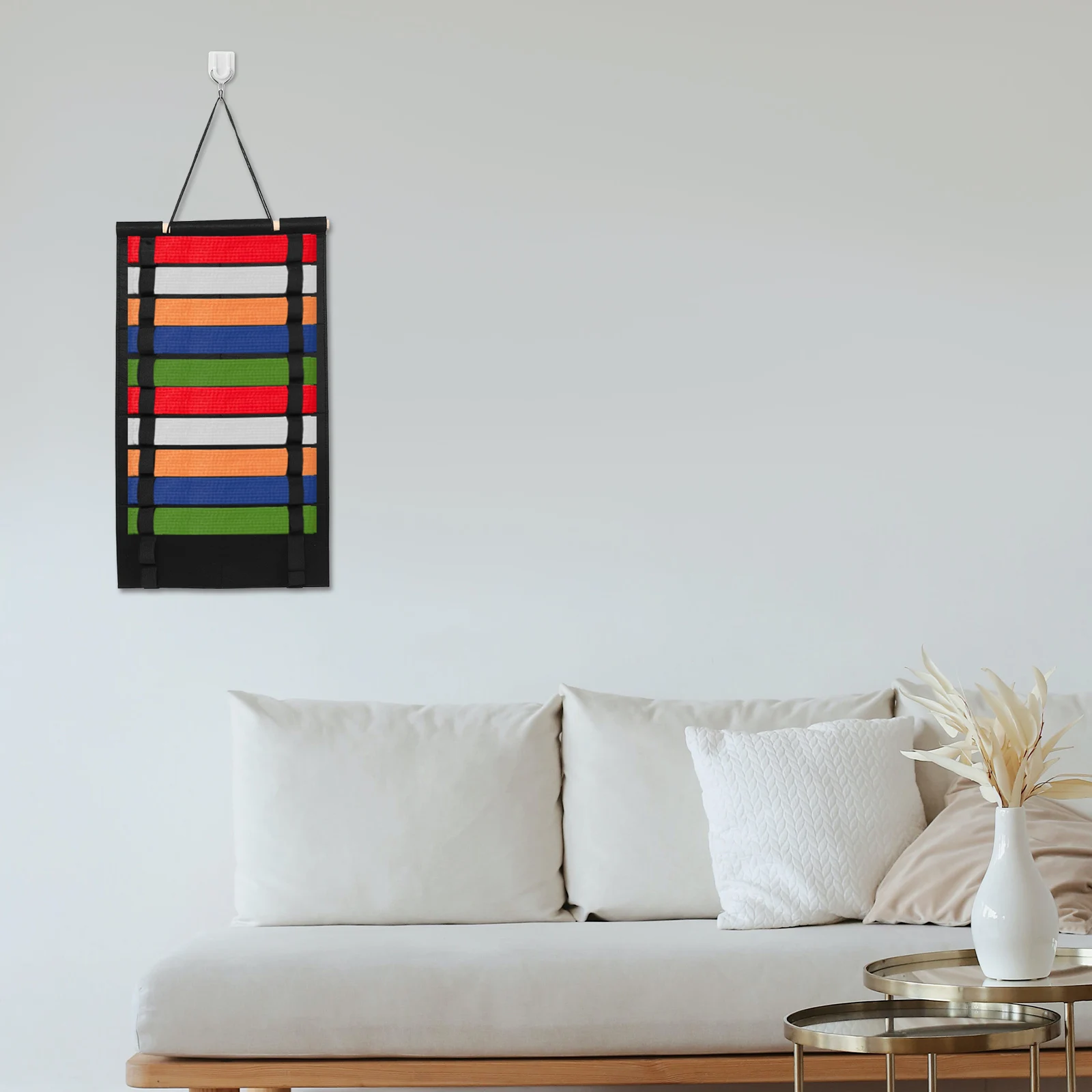 

Belt Display Stand Judo Boxing Floor Black Buckle Felt Accessories for Hanging Taekwondo Belts Holder