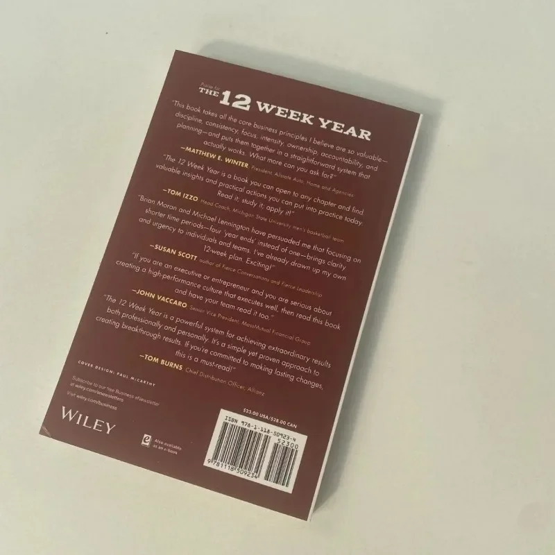 The 12 Week Year: Get More Done In 12 Weeks Than Others Do In 12 Months English Book